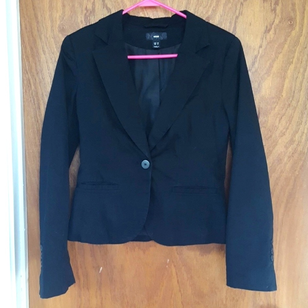 H&M Black Single-Button Blazer